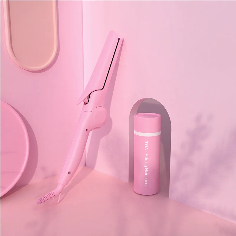 
Dual voltage hair straightening flat iron eco friendly electric foldable hair straightener 