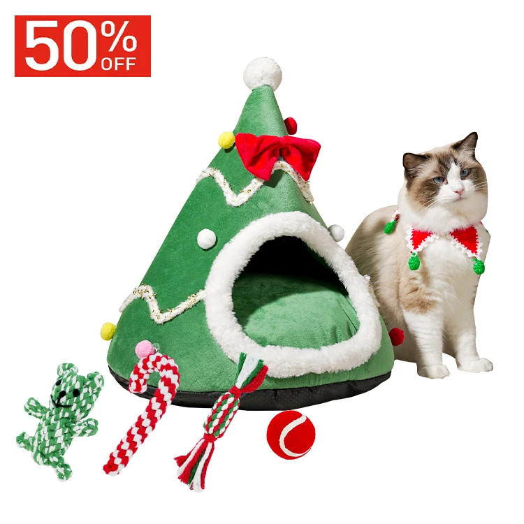 

China Manufacturer OEM ODM Christmas Pet Bed Pet Toy Set