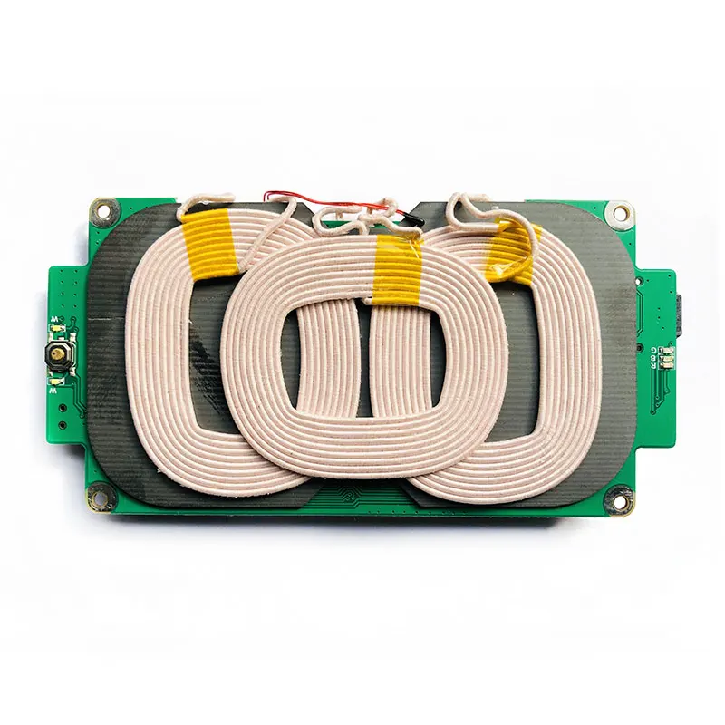 Qi Wireless Charger 3coil15w 12v24v For Car Use Inductive Charger