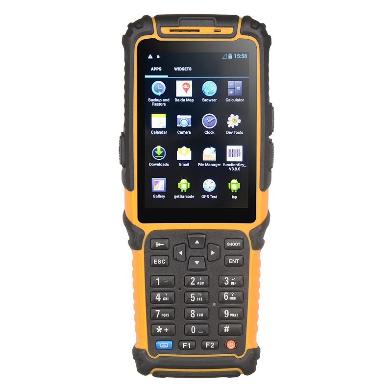 

Android 7.0 PDA barcode scanner TS-901, Yellow and black