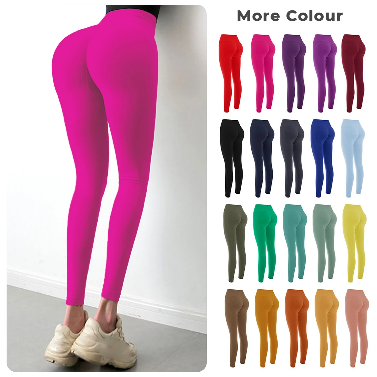 

Wholesale Fitness Running Scrunch Butt High Waist Leggings Workout Women Yoga Pants Leggings