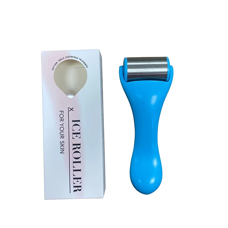 

Private Label Cooling Face Roller Puffiness Migraine And Pain Relief Face Roller Stainless Steel Ice Roller For Face & Eye