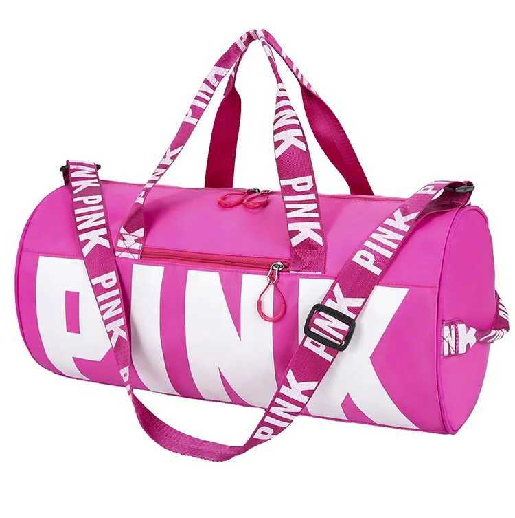 

Custom logo waterproof leisure gym bag print duffle storage bag,sport pink women outdoor travelling luggage travel bag, As show or customized