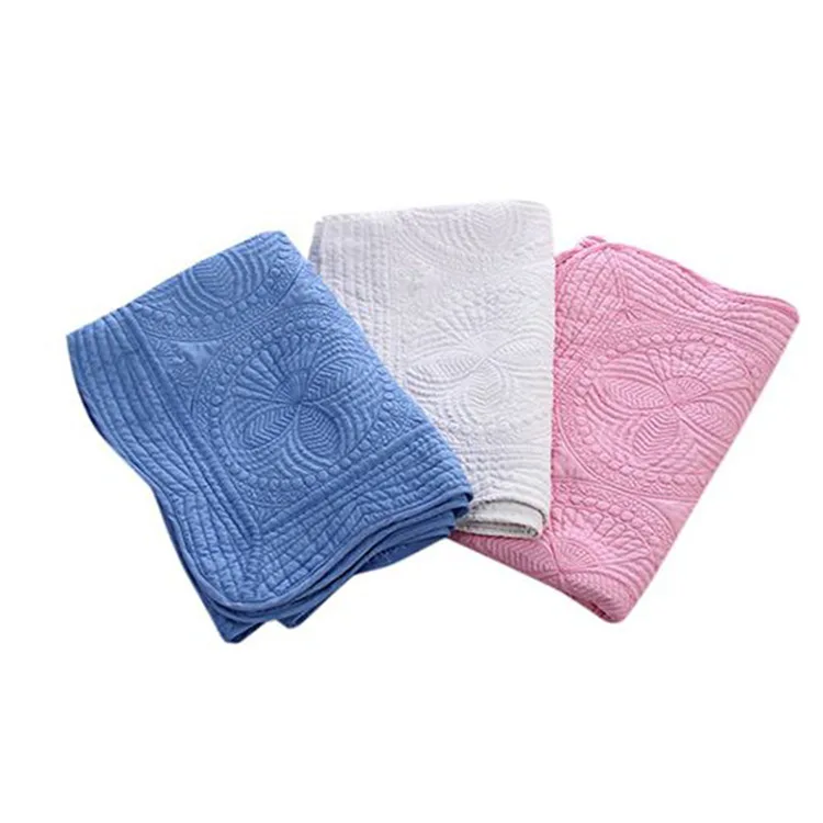 

Toddlers and Baby Quilt Lightweight Blanket Embossed Cotton Quilt Four Seasons Scalloped Baby Quilt blanket