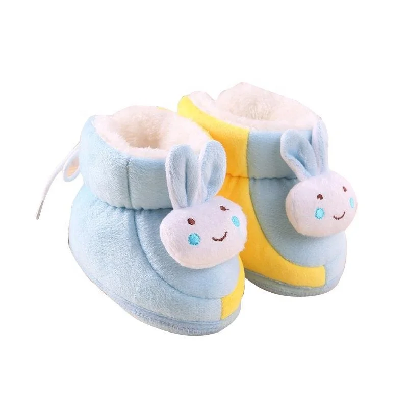 

Baby walking shoes soft baby booties winter plush style thickening warm shoes crochet baby shoes, As picture