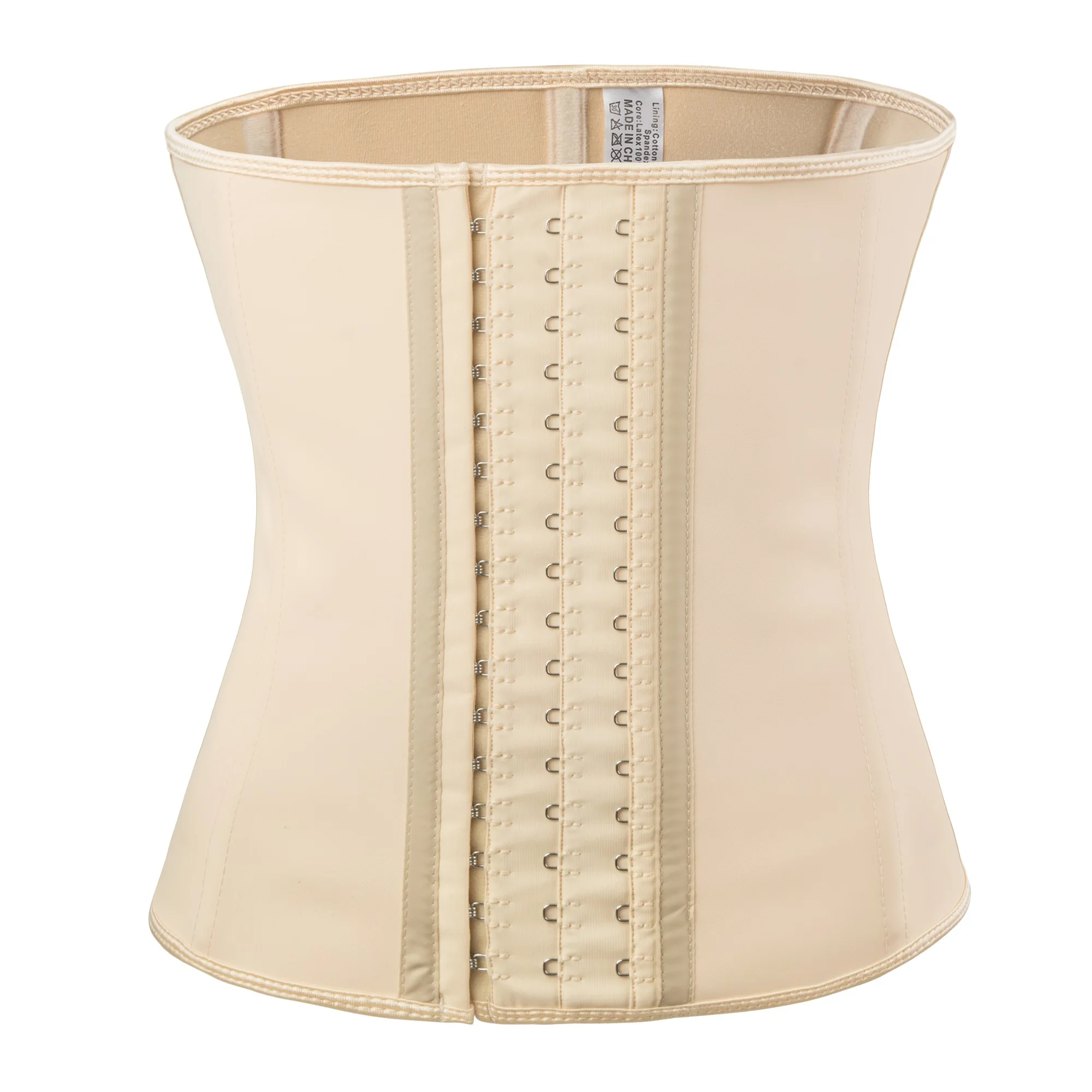 

Langqin 2021 factory women latex slimming corset customized logo/ label sexy corset pluz size 9 steel boned corset, Black /nude & customized color