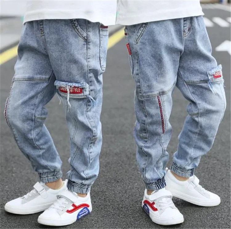 
Casual Soft Denim Juvenile Ankle-Length Pants fashion jeans kids Denim Jeans pants 