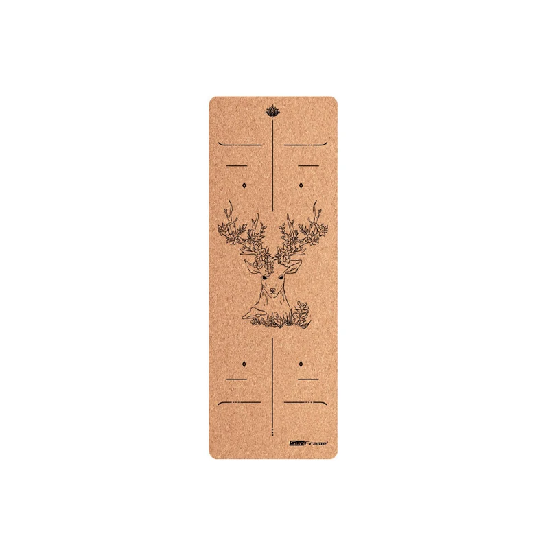 

Custom logo 4 mm anti slip eco friendly TPE yoga mat hot sell anti tear cork yoga mat