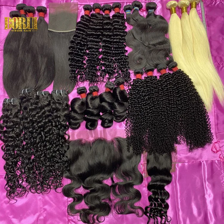 

Top Selling 10a Grade Brazilian Human Virgin Hair Bundles No Tangle No Shedding Straight Wave Bundles