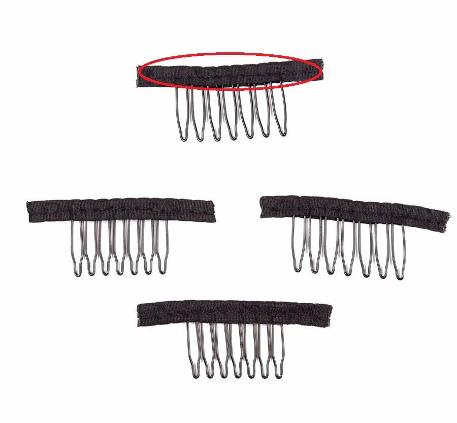 

Leeons Wholesale Wig Comb Clips For Making Wigs, Black
