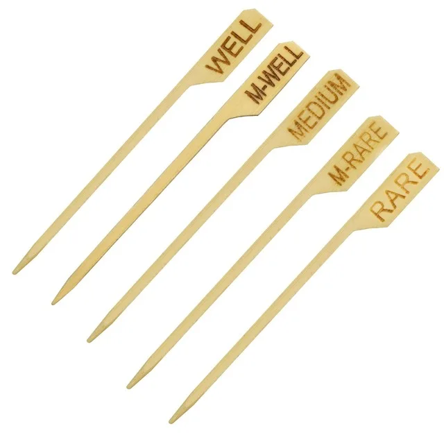 

Biodegradable bamboo BBQ teppo skewers with different size, Green or red or black