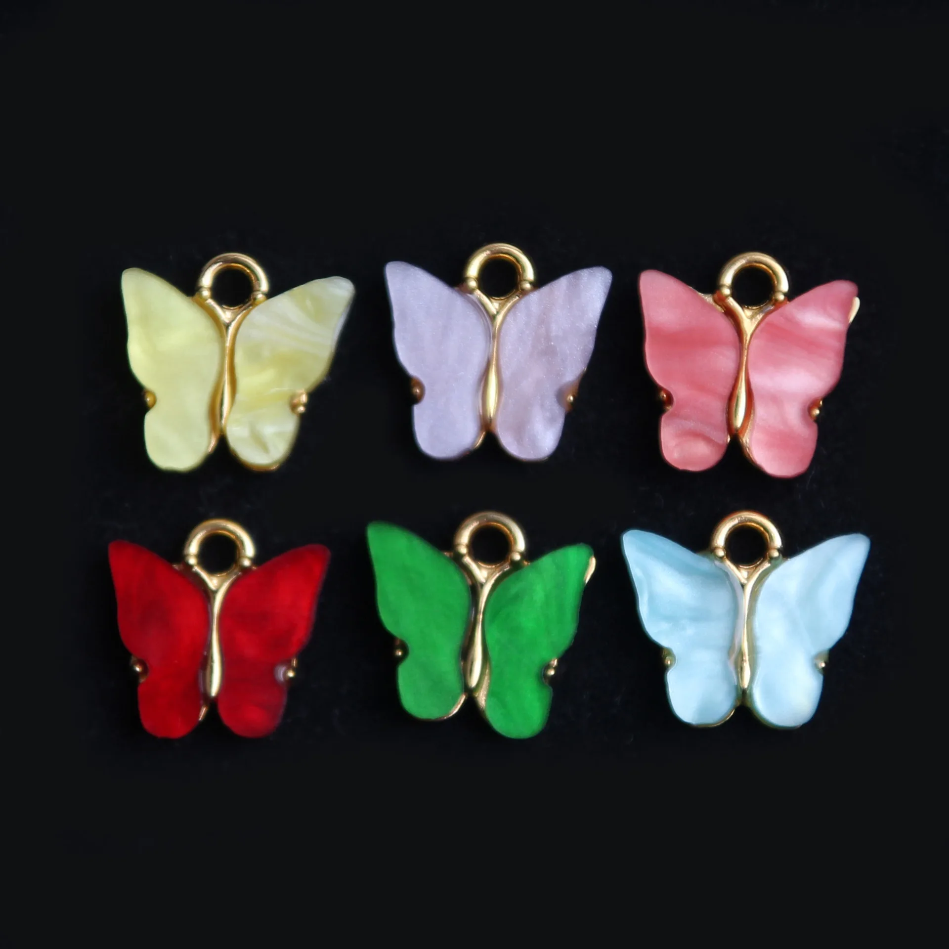 

Hesiod Butterfly Pendant Charms For Necklace Earrings DIY Jewelry Making, As pic show