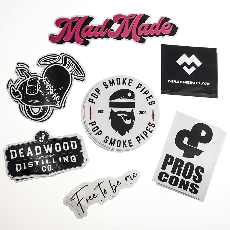 

Custom Cheap Eco Friendly Diecut Cartoon Paper Brand Logo Sticker