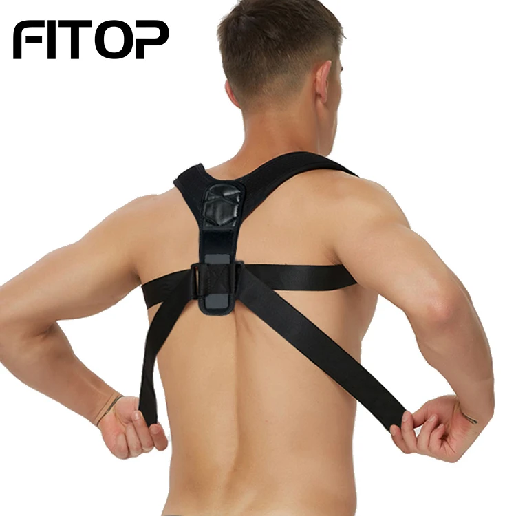 

Adjustable Back Support Brace Belt Posture Corrector For Men And Women, Black