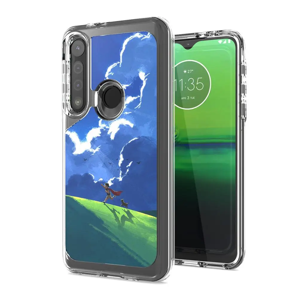 

Factory luxury printing cell phone case for Motorola G8 play customized case, Multi