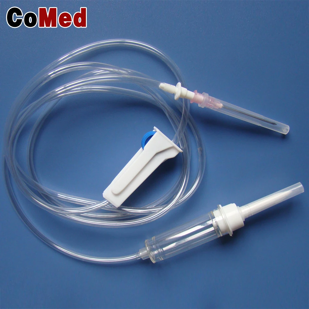 
Professional manufacture OEM infusion iv set with roller clamp 