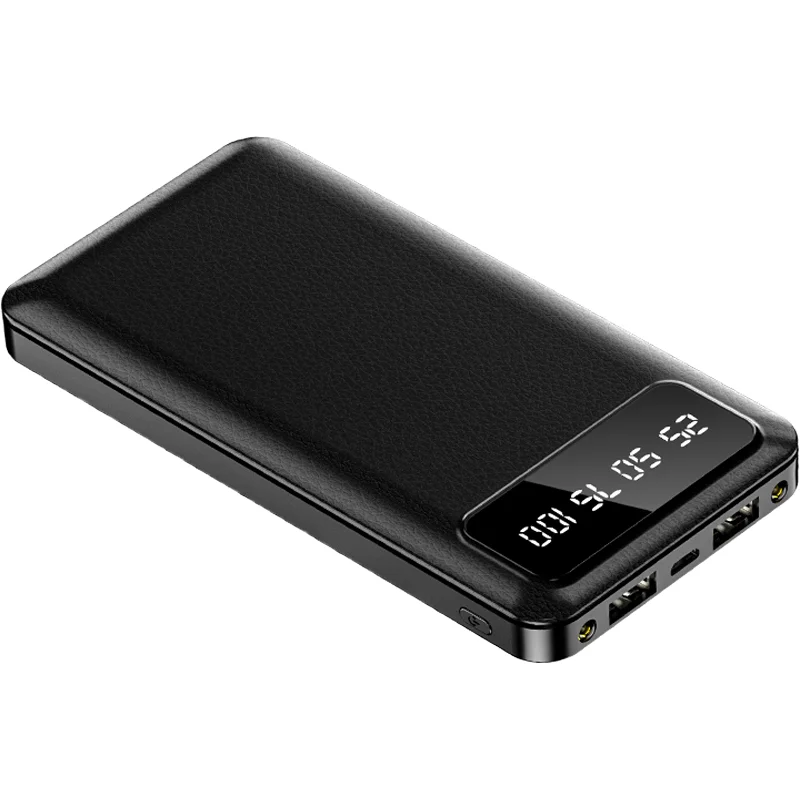 

New Product 40000mAh Power Bank Best charger With LED Display power bank for iphone12, Black+white