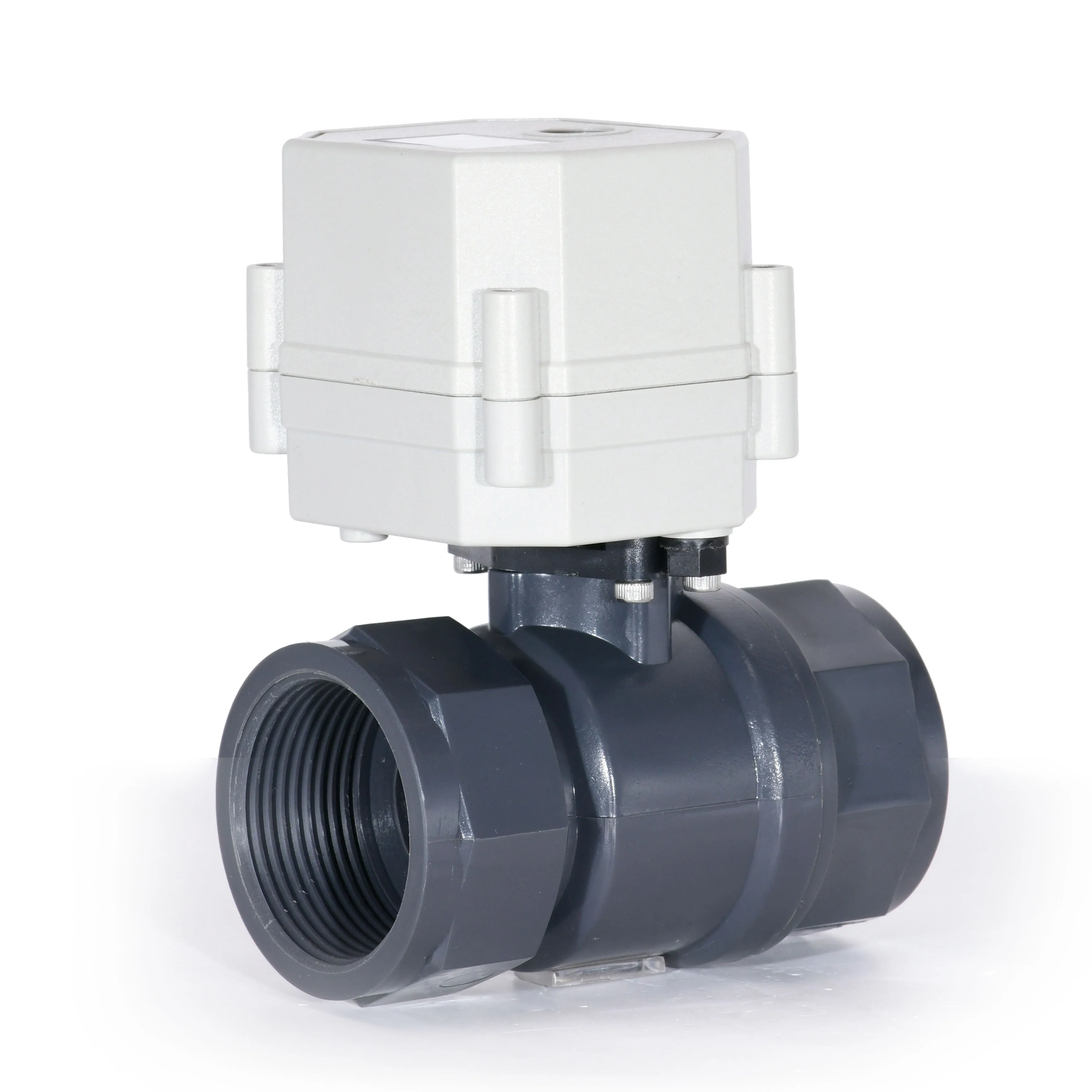 1 1/4" DN32 2-way UPVC Electric Motorized Ball Valve(DC12V/DC24V)