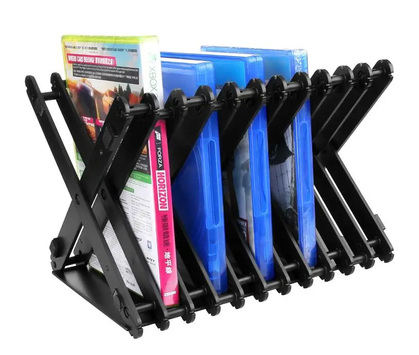 

Portable Game Disks CD Holder Support Storage Tower Shelf Stand For PS4/PS4slim/PS3/PS2/XBOX ONE S/XBOX360, Black