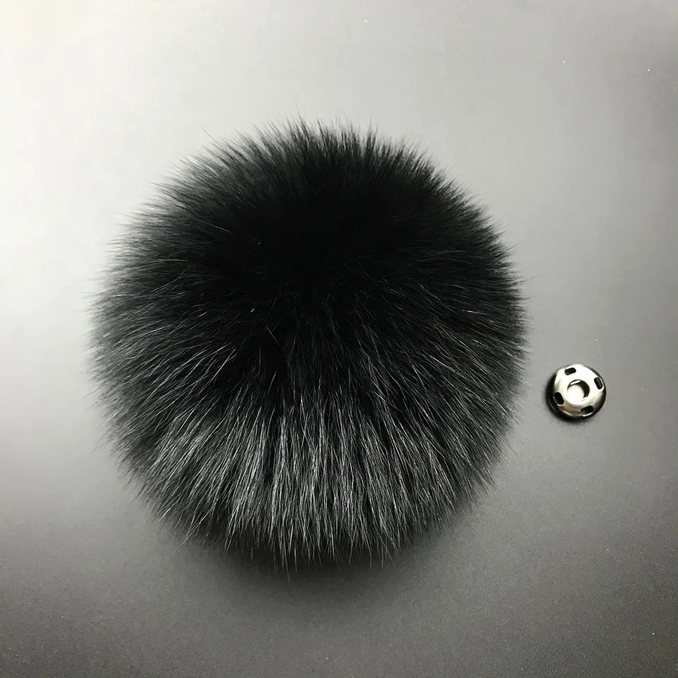 
Real Fox Fur Pompom Genuine Fur Pom Poms Ball for Hats&Caps Big Natural Fur Pompon Ball For Shoes Bags Accessories 