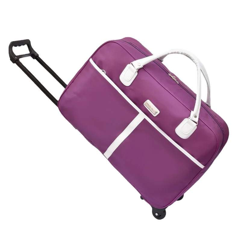 

Custom Hot sale Large Capacity Travel Bag Luggage Wheeled Weekend Rolling Trolley Duffel Bags