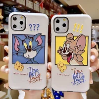 

3D Emboss Cartoon Couple Case For iPhone11 Pro ProMax X XR XS Max 7 8 6 Plus For TPU Coque Cover