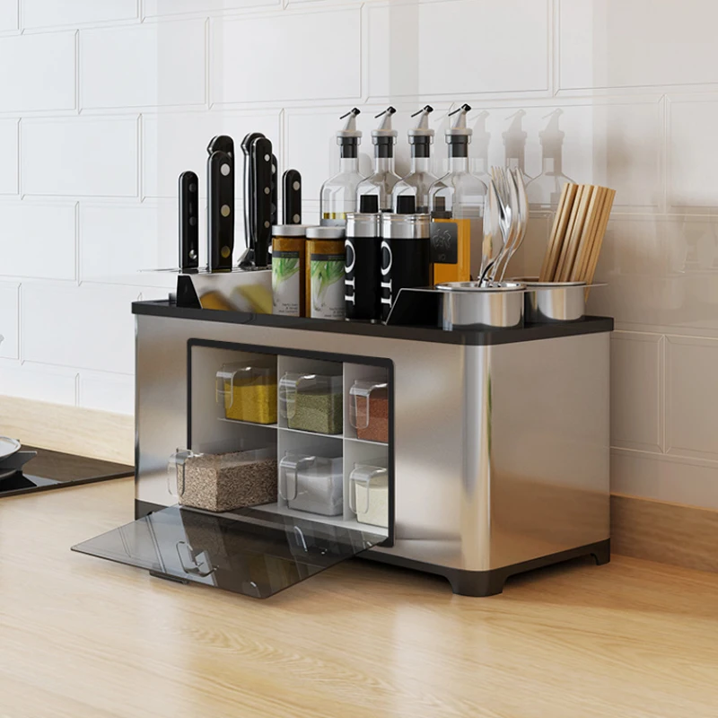 
Home Adjustable Expandable Capacity Desktop vertical Large Capacity 6 Drawers Storage Set Bottle Storage Holder Spice Rack 