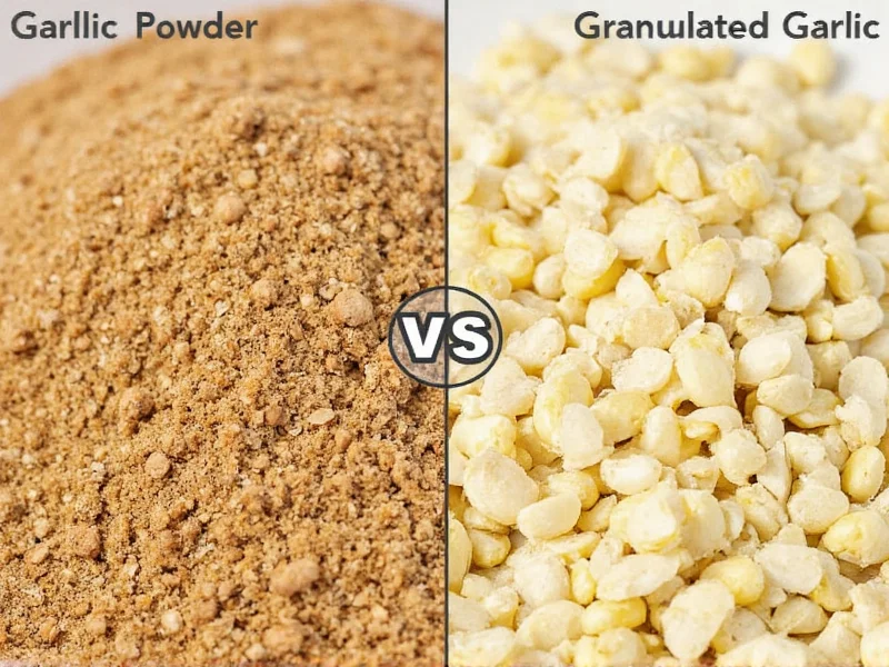 Garlic Powder vs Granulated Garlic: Key Differences