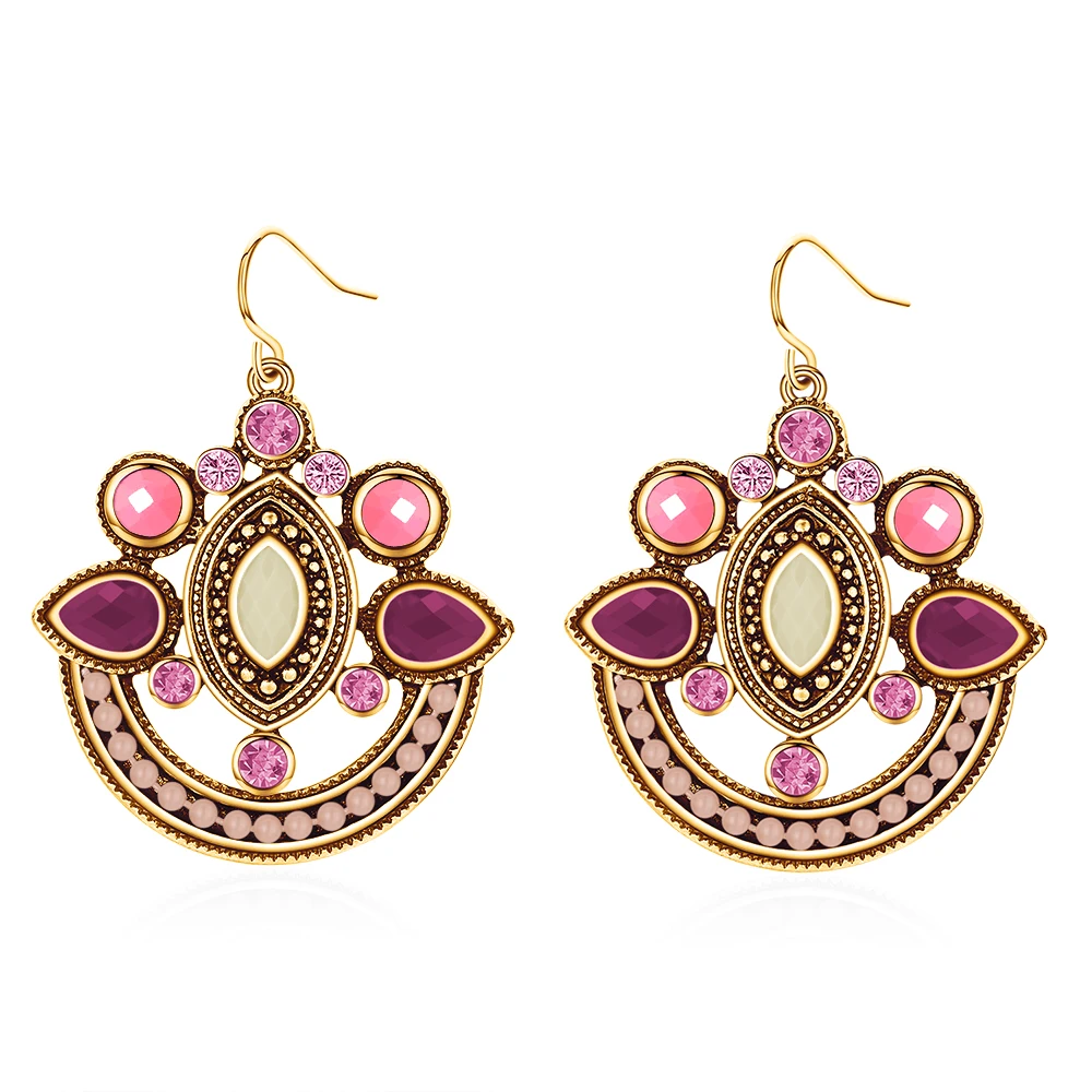 

Turquoise earring Earrings Moonstone Gemstone Blue Color for Women Bollywood Earrings