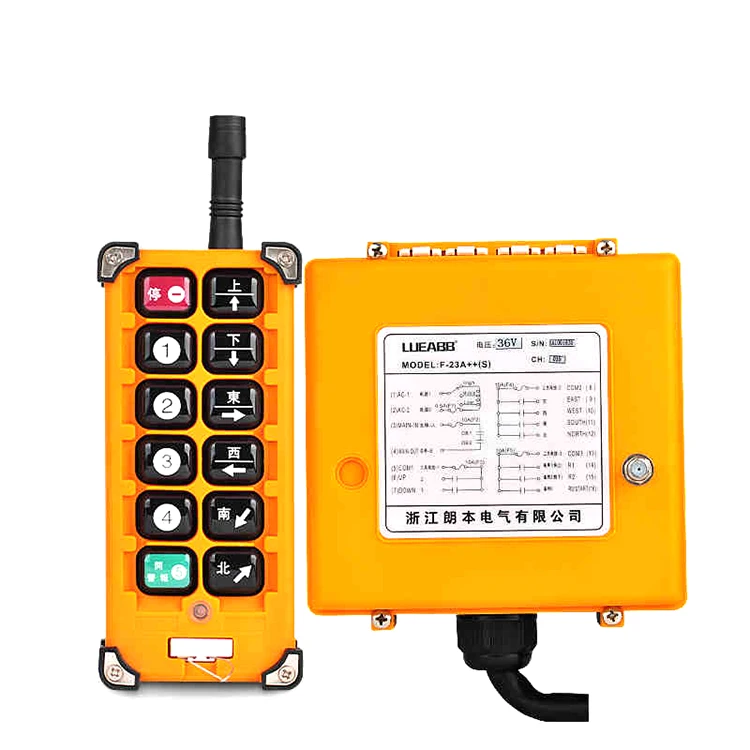 

Hoist crane control button switch radio remote control hydraulic