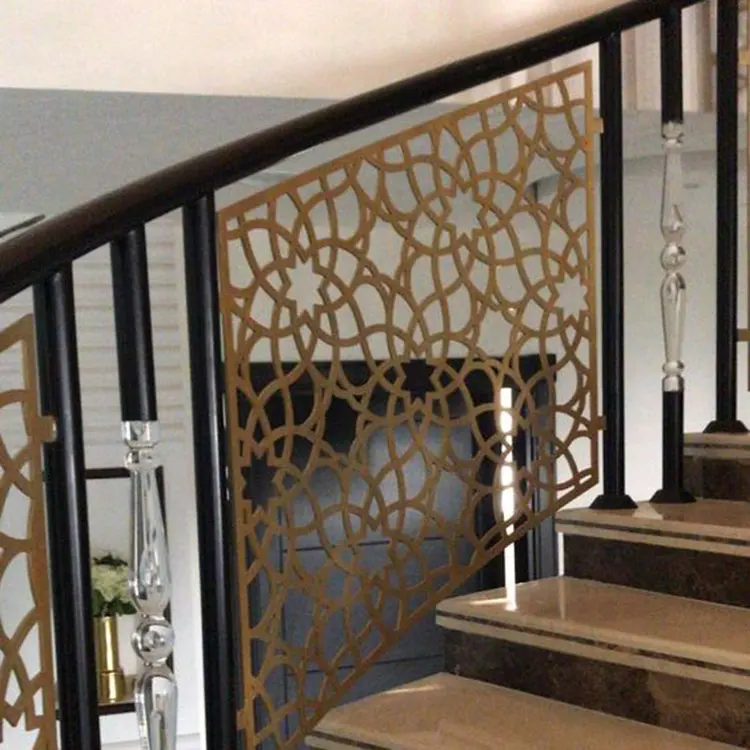 Laser Cut Balcony Railing Decorative Curve Staircase And Balcony Guard ...