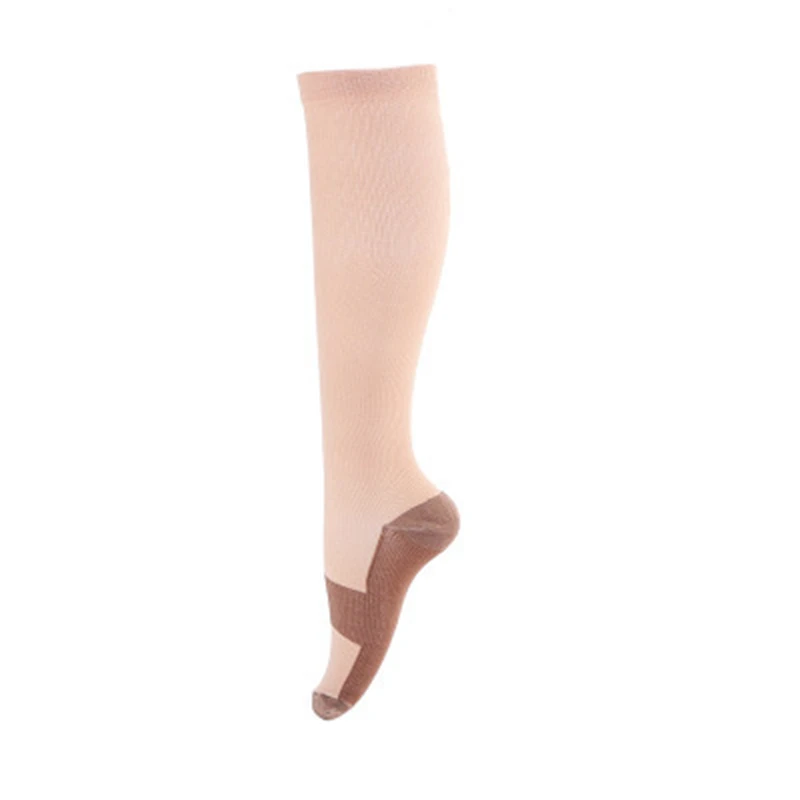 

Best Selling Copper Anti Fatigue thigh high Sports Compression Socks, Black, white, skin color, green, rose, blue