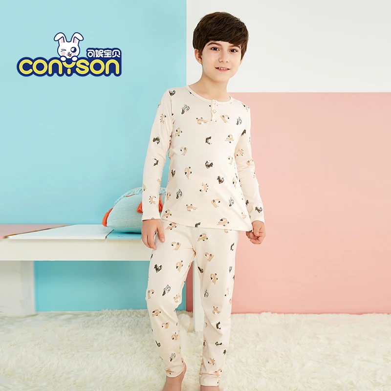 

Wholesale kids pajamas set sleepwear supplier pajamas kids 100% cotton SY10909