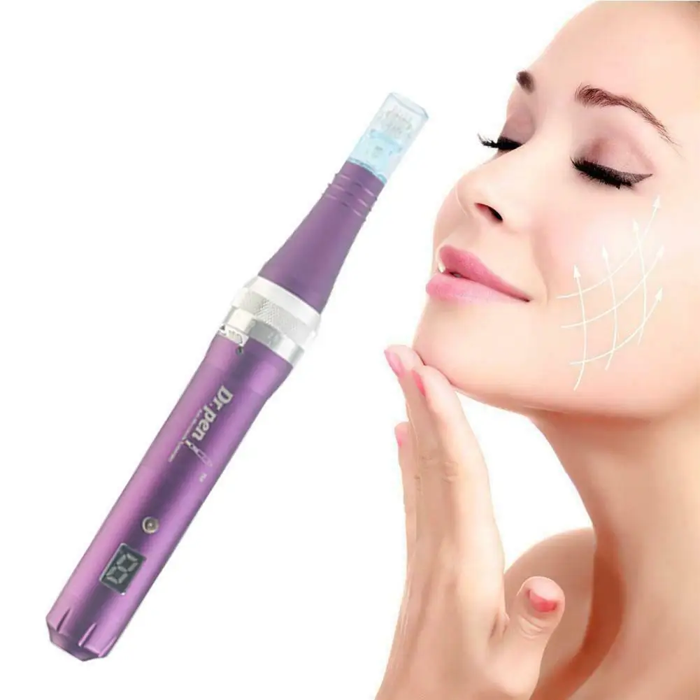 

9/12/24/36/42/Nano stainless steel dermapen tips RTS Auto skin Wireless dermapen x5 derma pen dr pen for skin rejuvenation, Purple