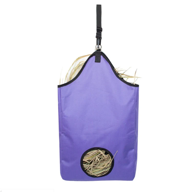 

Horse Livestock Feeding Tote Heavy Duty 600D Waterproof Premium Grain Pouch Bag Large Foldable Hay Bag, Customized color