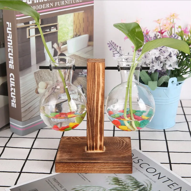 Glass Planter Bulb Vase Desktop Glass Libra Planter Bulb Vase Hanging