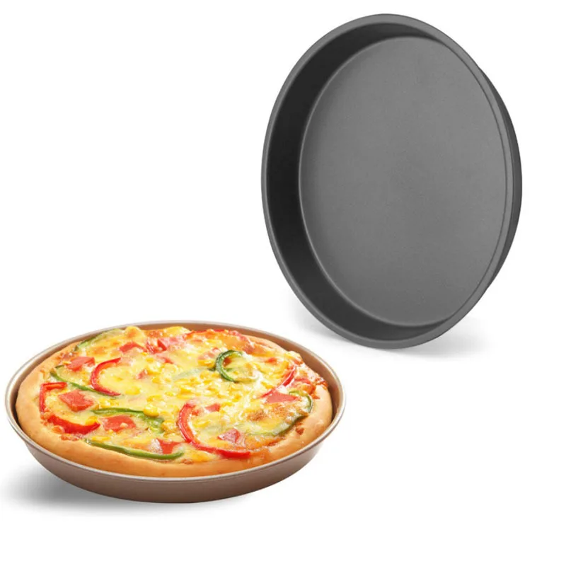 

6-inch 9-inch pizza tray non-stick round shallow pizza bakeware household toast baking pan mold