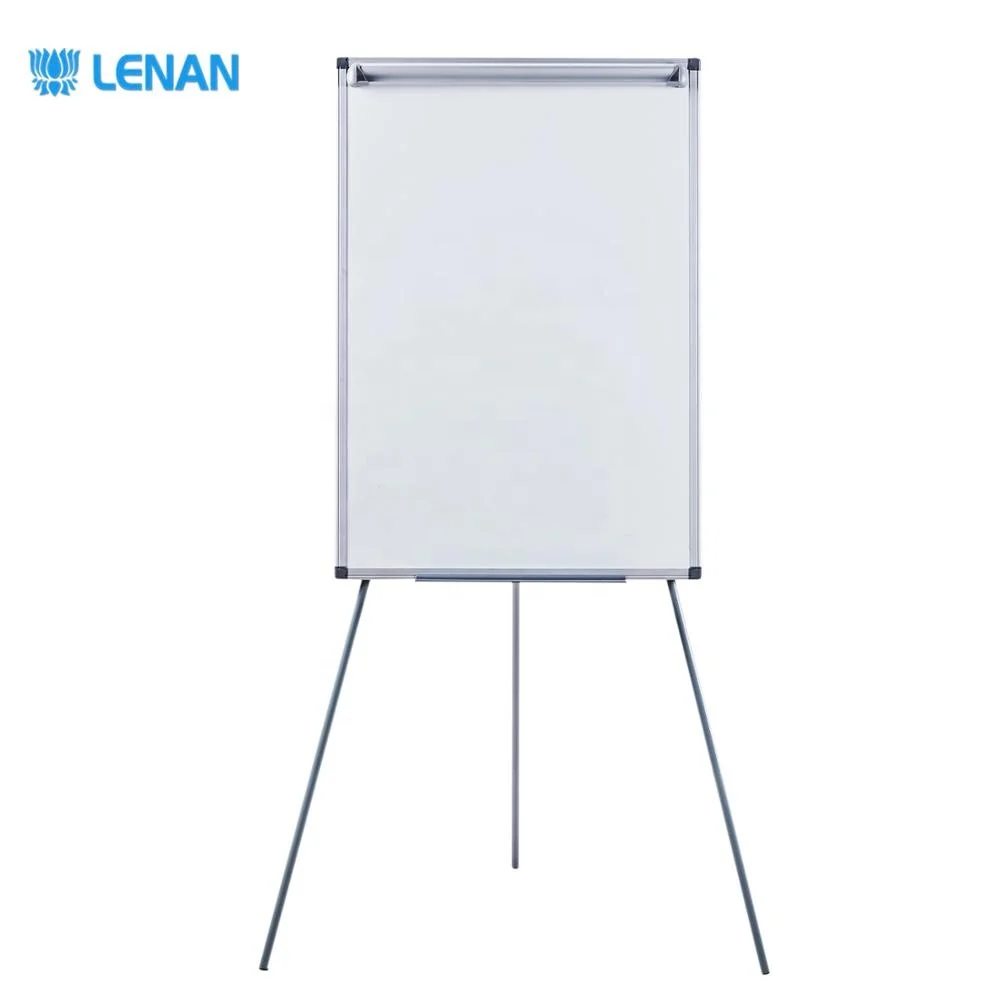 
90x60cm magnetic mobile white board flip chart stand foldable tripod flip chart board for office meeting 