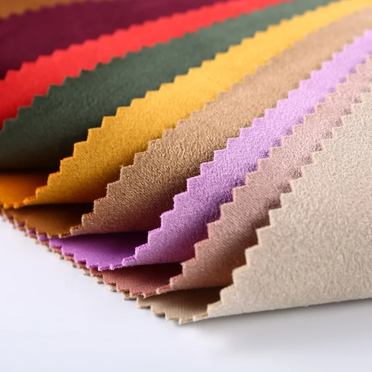 

New discount four seasons jacket textile custom weight faux scuba suede fabric