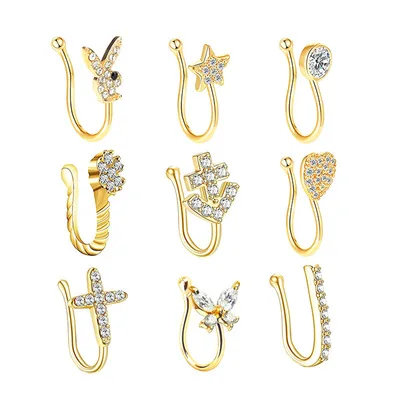 

Non Piercing Nose Ring Wholesale Nose Cuff Body Jewelry for Women