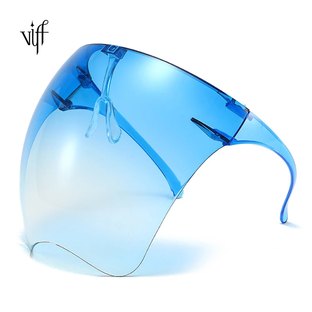 

VIFF HP20480 Face Shi-eld Visor Sunglasses Mirrored Men Women Shie-ld Visor Glasses Face Sh-ield Sunglasses 2021
