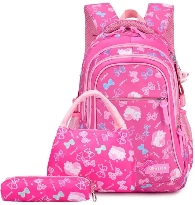 

Wholesale children 3pcs lunch box pencil case backpack school bags sets for teenagers girls