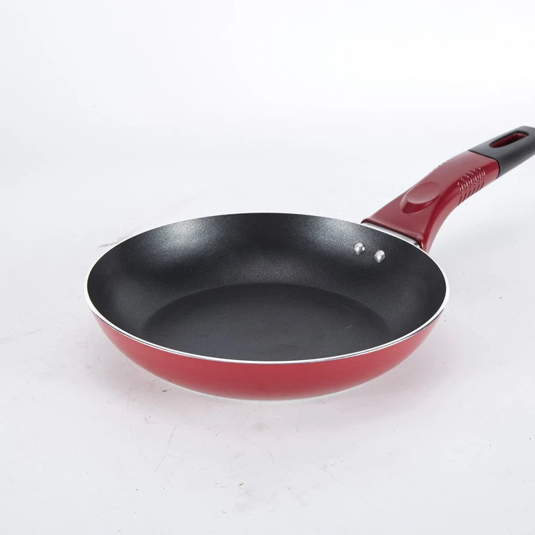 

20cm kitchen price aluminum splatter cooking pot cookware set non stick flat fry pan, Yellow,blue,red