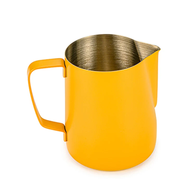 

high quality white ss milk jug stainless steel coffee tea pots with handle, Sliver/customized