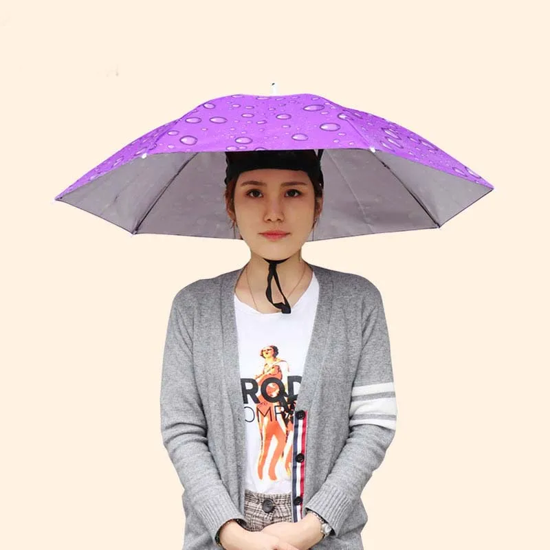 

Wholesale Factory Price Fashion Sun Head-mounted Fishing Umbrella For Outdoor Travel Promotion Umbrella, Customize