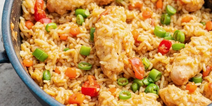 Traditional Arroz con Pollo dish