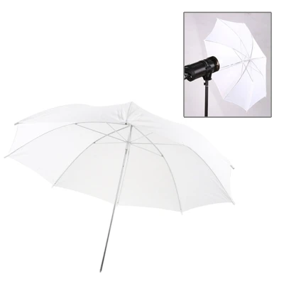 

Dropshipping Customized Logo 33 inch Flash Light Soft Diffuser White Umbrella