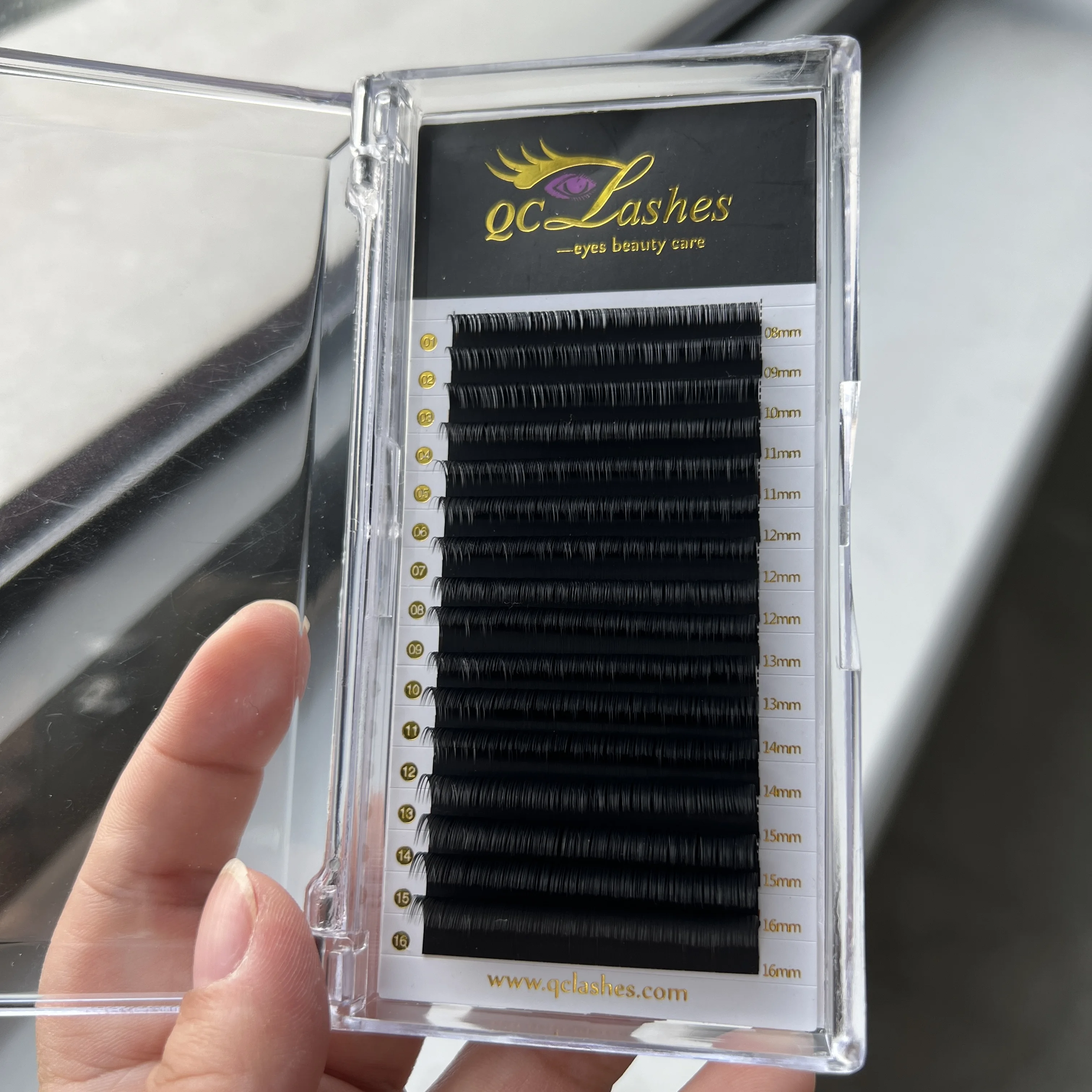 

Custom lashtray eyelash extension 0.02 004 25mm mink soft lashes supplier mink matte black eyelash extensions volume lashes