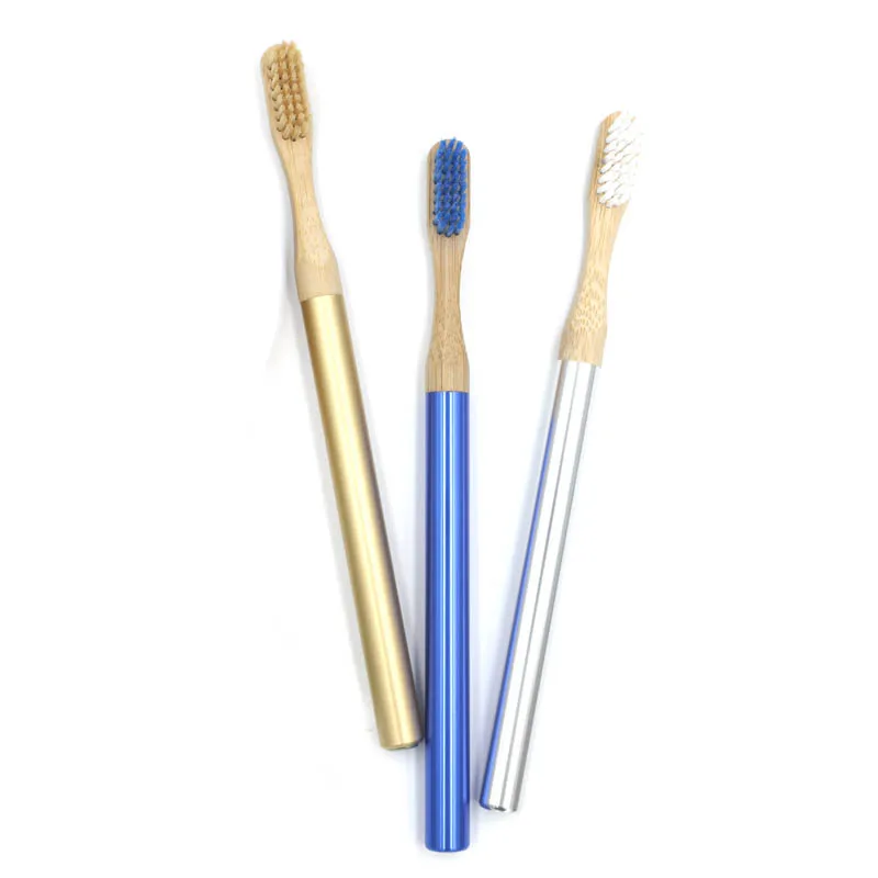 

Biodegradable Eco Friendly Ergonomic Round Handle Bamboo Toothbrush Color with Round Handle for Kids, Customized color