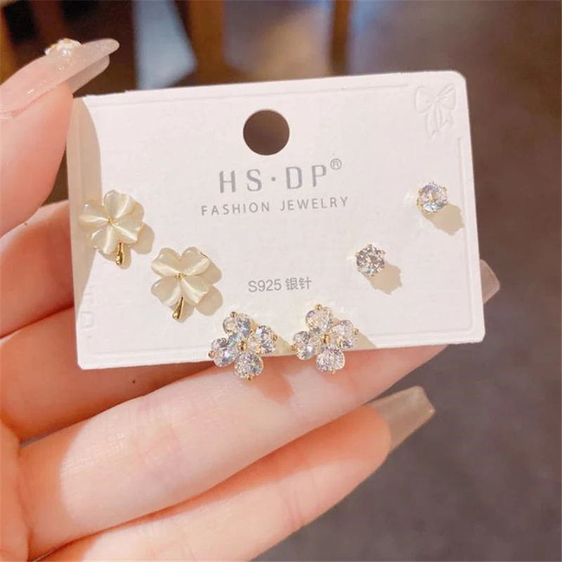 

2022 Korean fashion Flower jewelry earrings for women stud earrings